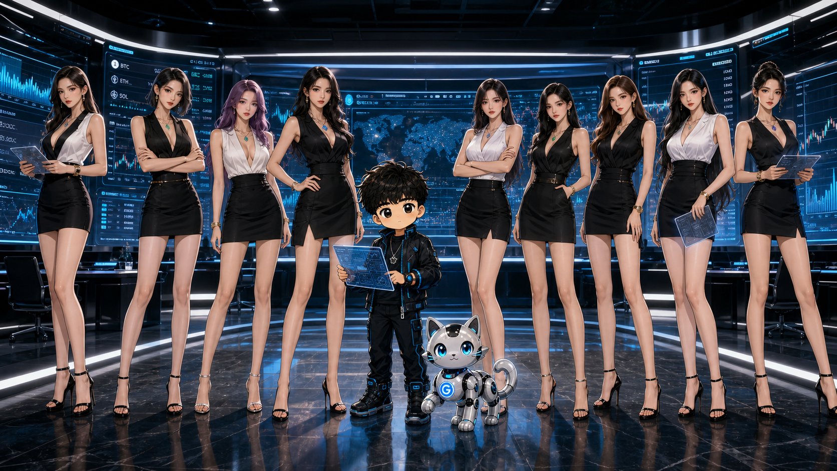 Pengyi, the G cat and the nine POKX trading agents